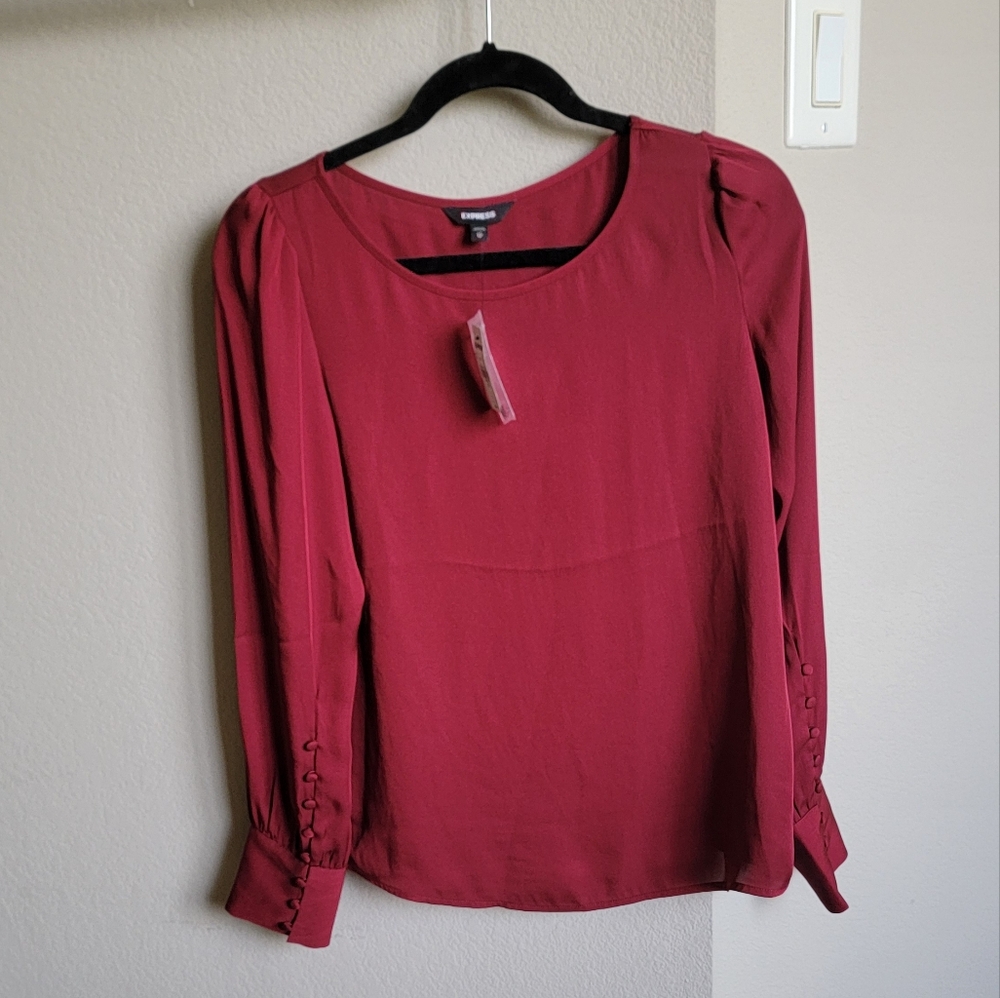 Elegant Red Women's Top